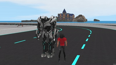 Raziel works on his bike